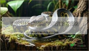 increase humidity during sheds