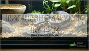 installing belly heat and heat mats