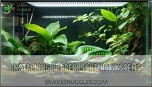 installing proper lighting systems