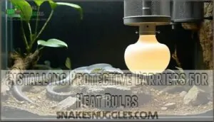 installing protective barriers for heat bulbs installing protective barriers for heat bulbs