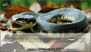 internal progression and pneumonia