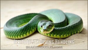 irritability during handling