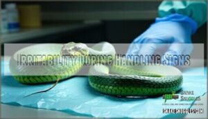 irritability during handling signs