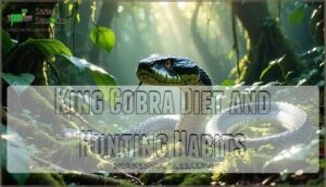 king cobra diet and hunting habits