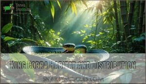 king cobra habitat and distribution