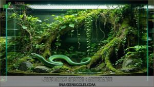 large snake habitat maintenance