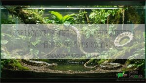 large snake habitat setup requirements