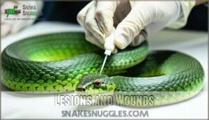 lesions and wounds