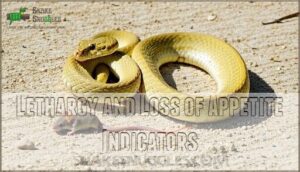lethargy and loss of appetite indicators