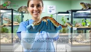 local animal shelters and rescues