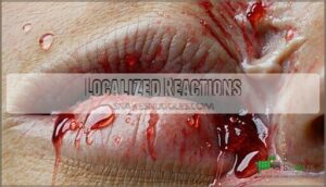 localized reactions