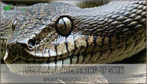 localized thickening of skin