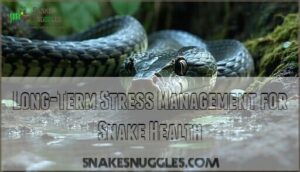 long-term stress management for snake health