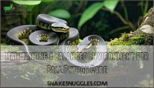 maintaining a balanced environment for ball python care