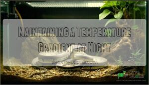 maintaining a temperature gradient at night