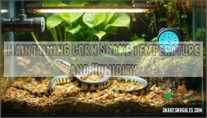 maintaining corn snake temperature and humidity
