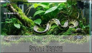 maintaining humidity levels for snake health