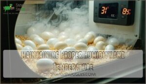 maintaining proper humidity and temperature