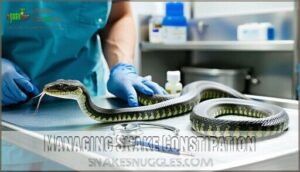 managing snake constipation