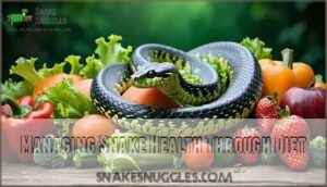 managing snake health through diet