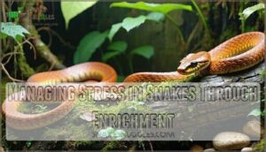 managing stress in snakes through enrichment