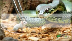mimicking live prey movement
