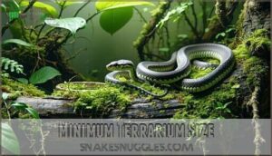 minimum terrarium size