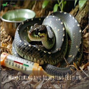 monitoring and adjusting feeding