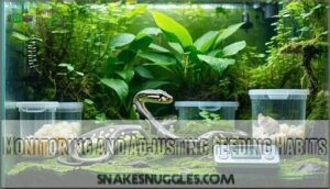 monitoring and adjusting feeding habits