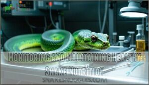 monitoring and maintaining healthy snake nutrition