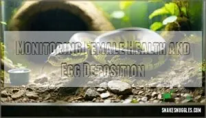 monitoring female health and egg deposition monitoring female health and egg deposition