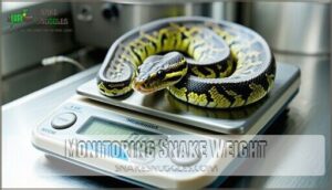 monitoring snake weight