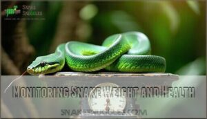 monitoring snake weight and health