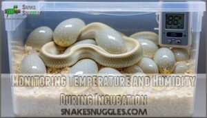 monitoring temperature and humidity during incubation