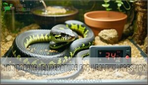 monitoring temperature for healthy digestion