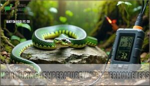 monitoring temperature with thermometers