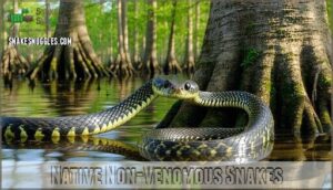 native non-venomous snakes