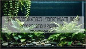 naturalistic snake habitat plant ideas
