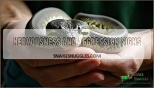 nervousness and aggression signs