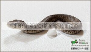 normal snake poop frequency