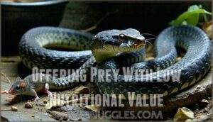 offering prey with low nutritional value