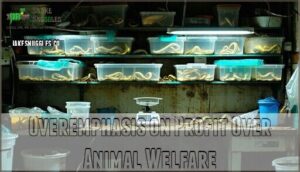 overemphasis on profit over animal welfare