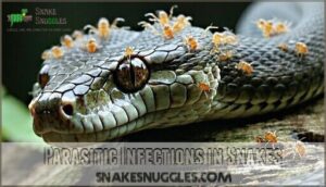 parasitic infections in snakes