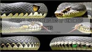 physical characteristics of venomous snakes