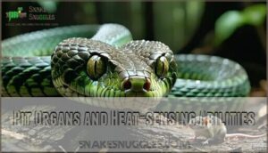 pit organs and heat-sensing abilities