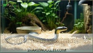 post-breeding care and snake recovery