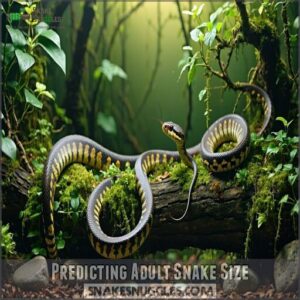 predicting adult snake size