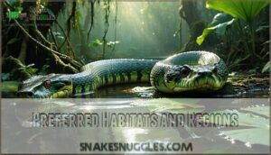 preferred habitats and regions