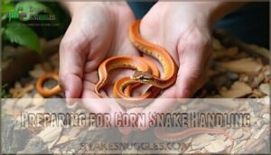 preparing for corn snake handling