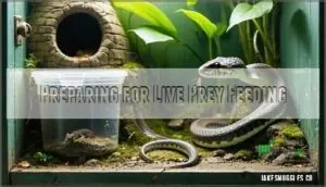 preparing for live prey feeding preparing for live prey feeding